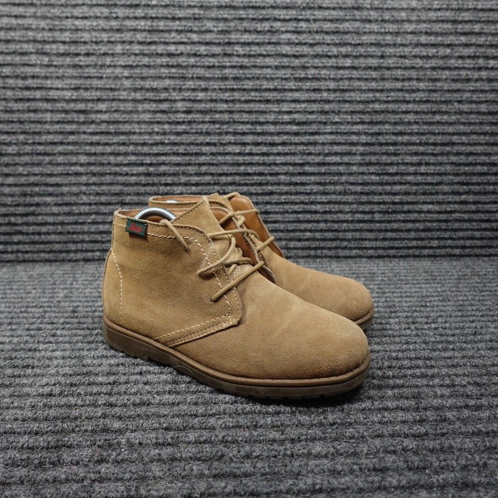 GH Bass & Co Boots Mens 5 M Brown Tan Chance Chukka Ankle Suede Leather